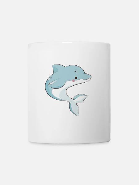 Delfin - Tasse - Weiß