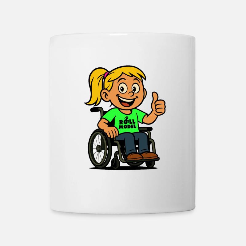 Lolla Vorbild der Rollstuhlfahrer. Rollstuhl # - Tasse - Weiß