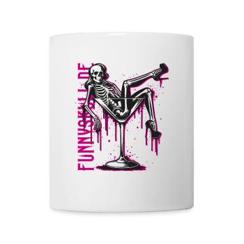Dita Skull / Skeleton Diva in Martini Glass / FS0250 - Mug - white - Front