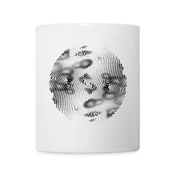Pixelchaos rasterized football soccer MODIFICATED - Tasse - Weiß - Vorne