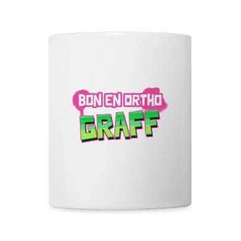 BON EN ORTHO GRAFF ! - Mug blanc - blanc - Devant