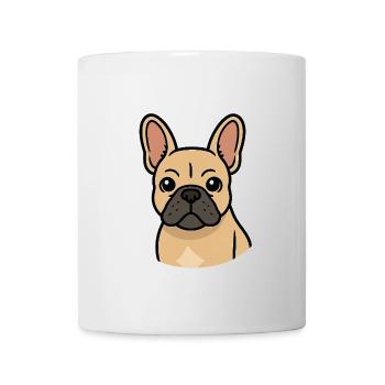 Bouledogue français - Mug blanc - blanc - Devant