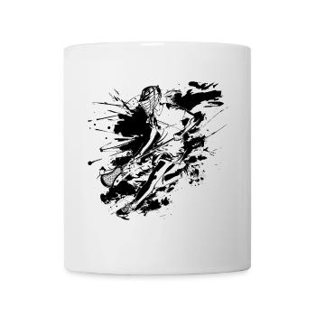Lacrossespielerin Graffiti - Tasse - Weiß - Vorne