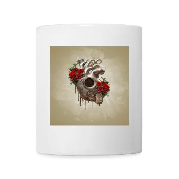 Steampunk Passion, the Mechanical Heart of Love. - Mug - white - Front