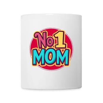Nummer 1 Mama – Bunt & Liebevoll Muttertag - Tasse - Weiß - Vorne
