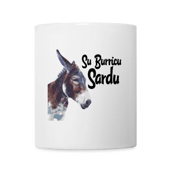 Sardinien Esel Porträt Aquarell - Tasse - Weiß - Vorne