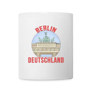 Die Stadt Berlin in Deutschland - Tasse - Weiß - Vorne