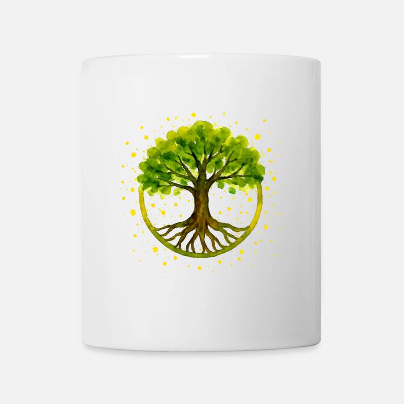 Lebensbaum - Tasse - Weiß