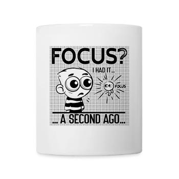 Concentration ? J’en avais eu – l’humour axé sur le TDAH - Mug blanc - blanc - Devant