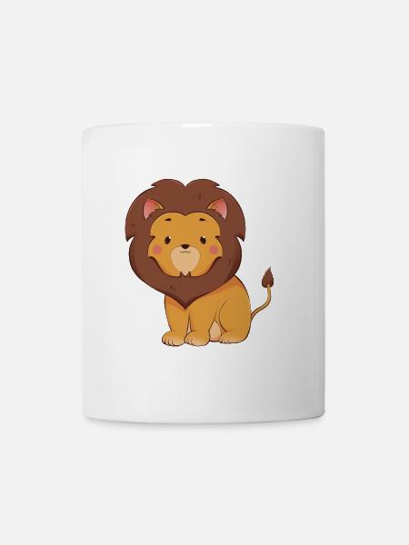 Löwe - Tasse - Weiß