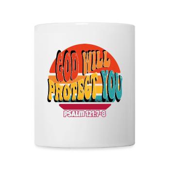 God Will Protect You - Mug - white - Front
