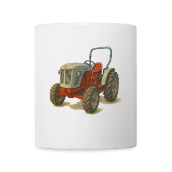 Holland Traktor - Tasse - Weiß - Vorne