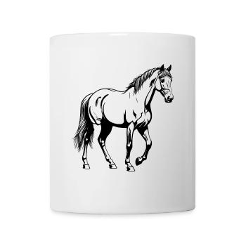 Pferd - Tasse - Weiß - Vorne