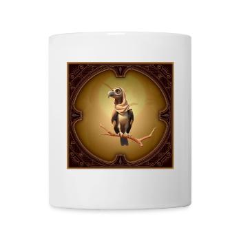 Ein Vogel mit Stil und einem Hauch von Geheimnis - Tasse - Weiß - Vorne