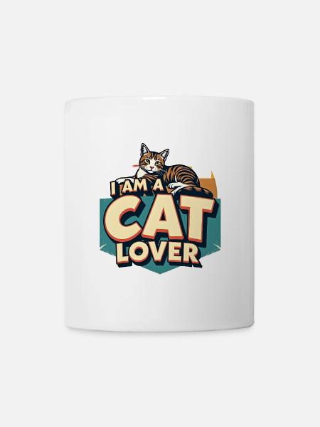 Ich bin ein Katzenliebhaber - Tasse - Weiß