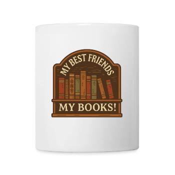 My books, my best friends - Mug - white - Front
