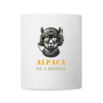 Alpaca in action - Mug - white - Front