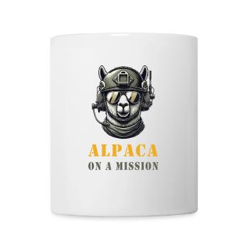 Alpaca in action - Mug - white - Front