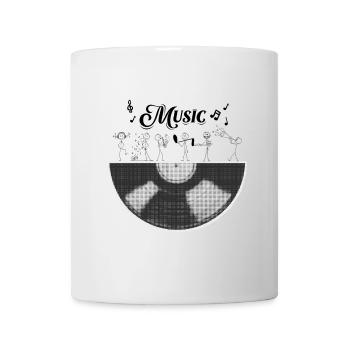 Ein halber Musikzylinder - Tasse - Weiß - Vorne