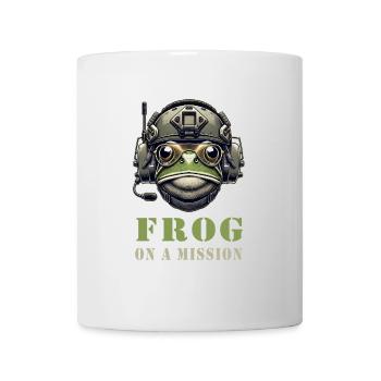 Military frog in action - Mug - white - Front