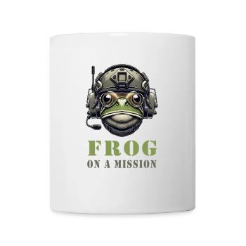 Military frog in action - Mug - white - Front
