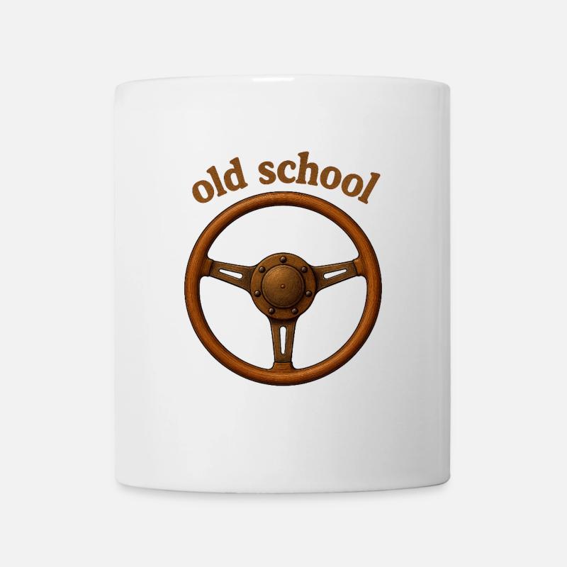 volant old school - Mug blanc - blanc
