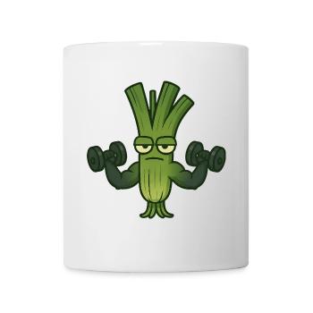 Leek Exercise Machine Shimmying Dumbbell Fitness - Mug blanc - blanc - Devant