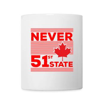 Niemals der 51. Staat - Tasse - Weiß - Vorne