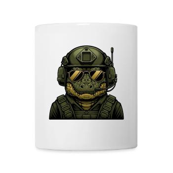 Crocodile Military Design - Mug - white - Front