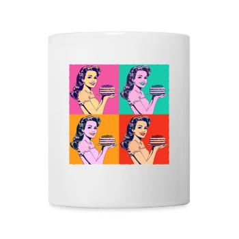 Baking Cake Baking Queen Baking Fairy Baker Pop Art - Mug - white - Front