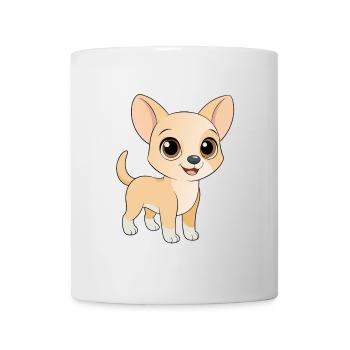Adorable beige chiwawa with big eyes - Mug - white - Front