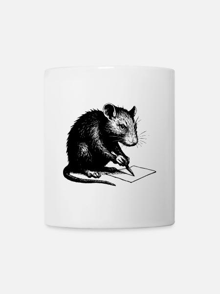 Rat Writes | Personalize Banksy Style - Mug - white
