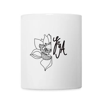 Yoga Lotus - Tasse - Weiß - Vorne
