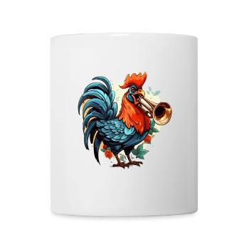 Cock-a-Doodle Jazz - Mug blanc - blanc - Devant