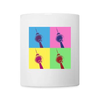 Berlin Skyline City Germany Pop Art Style - Mug - white - Front
