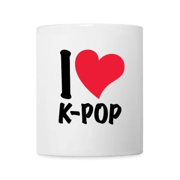 I Love K-Pop - Mug - white - Front