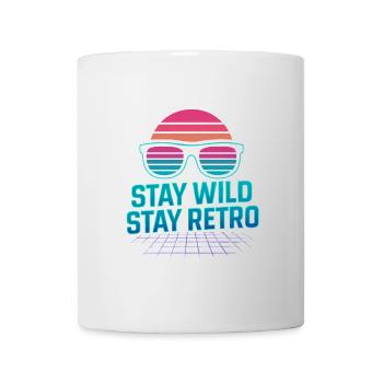 Stay Wild Stay Retro Neon - Tasse - Weiß - Vorne