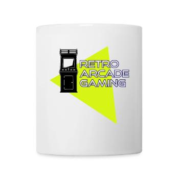 Retro-Arcade-Spiele - Tasse - Weiß - Vorne