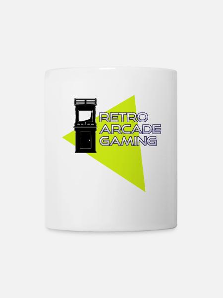 Retro-Arcade-Spiele - Tasse - Weiß