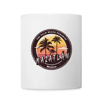 Mazatlán Mexiko Sonnenuntergang Design - Tasse - Weiß - Vorne