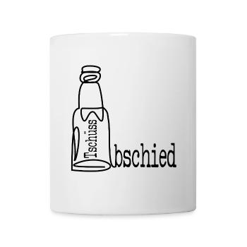 ABSCHIEDSPARTY ABSCHIED BIER - Tasse - Weiß - Vorne