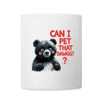 Puis-je caresser ce Dawgg ? - Mug blanc - blanc - Devant