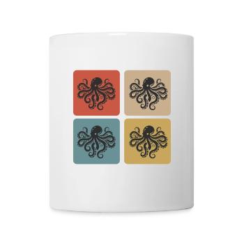 Oktopus Vintage Design - Tasse - Weiß - Vorne
