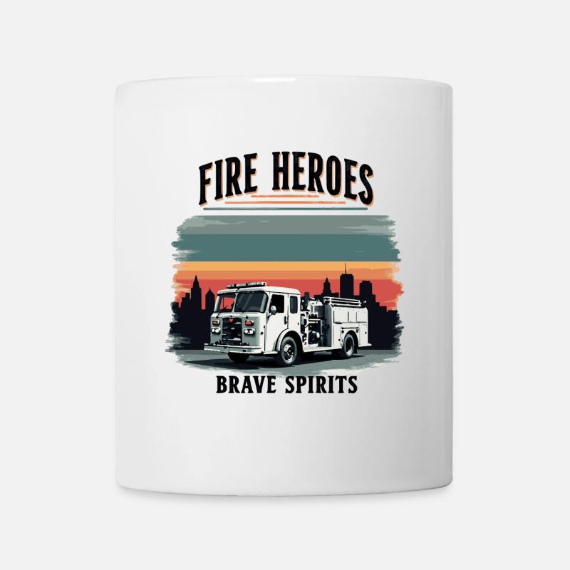 Fire Heroes – Esprits courageux - Mug blanc - blanc