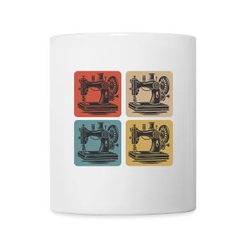 Machine à coudre vintage - Mug blanc - blanc - Devant