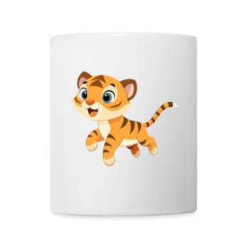 Baby Tiger Player with Big Eyes (v02) - Mug - white - Front