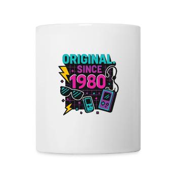 Original. Since 1980 – Neon Edition Birth Year - Mug - white - Front