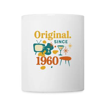 Original. Since 1960 – Retro Design Geburtsjahr - Tasse - Weiß - Vorne