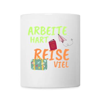 Arbeitehart - Tasse - Weiß - Vorne