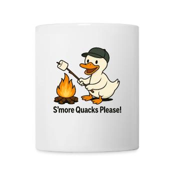 S'more Quacks Please! – Camping Duck - Mug - white - Front